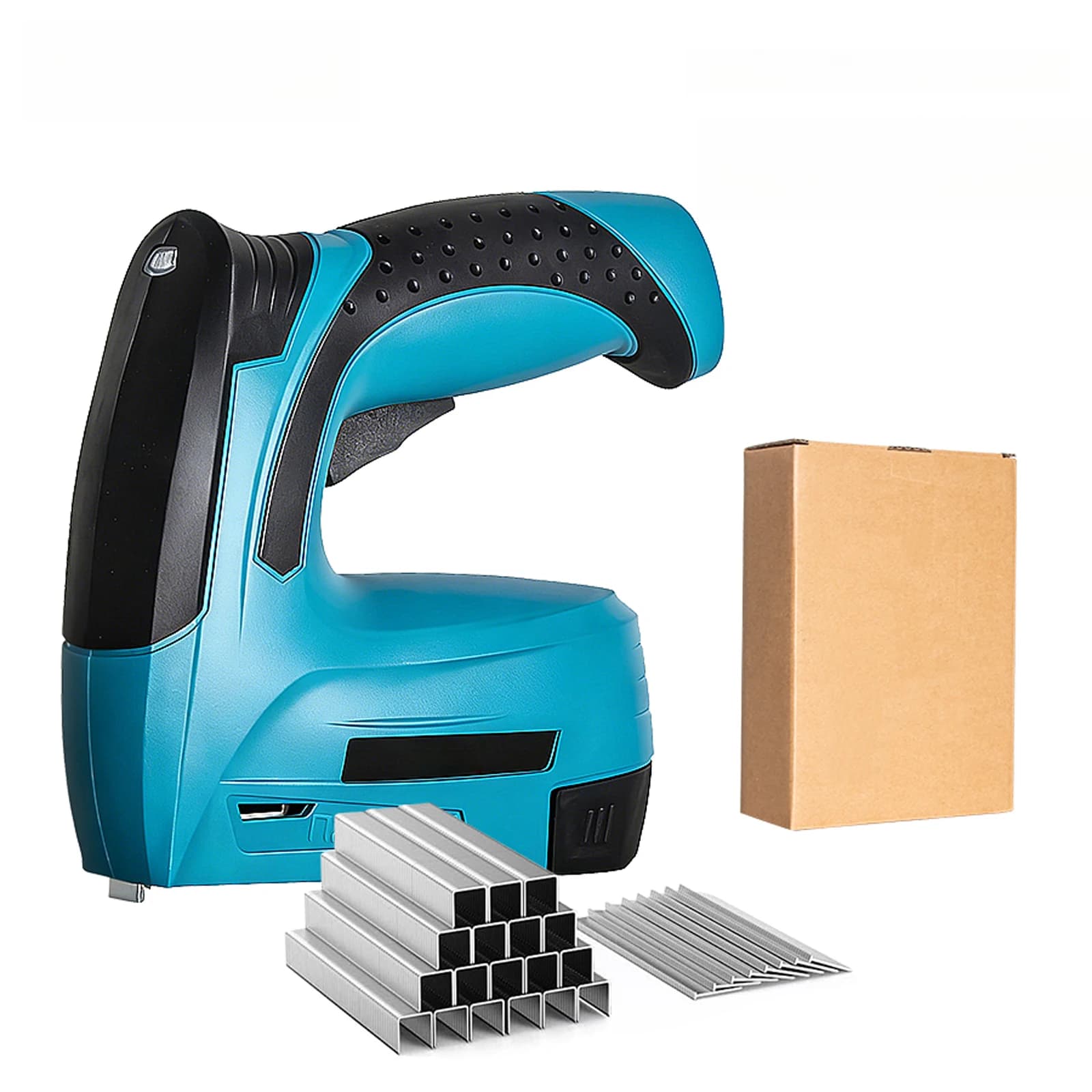 2 in 1 Cordless Electric Nailer Stapler Gun LED Light Furniture Staple Gun Nail Tool for Home DIY