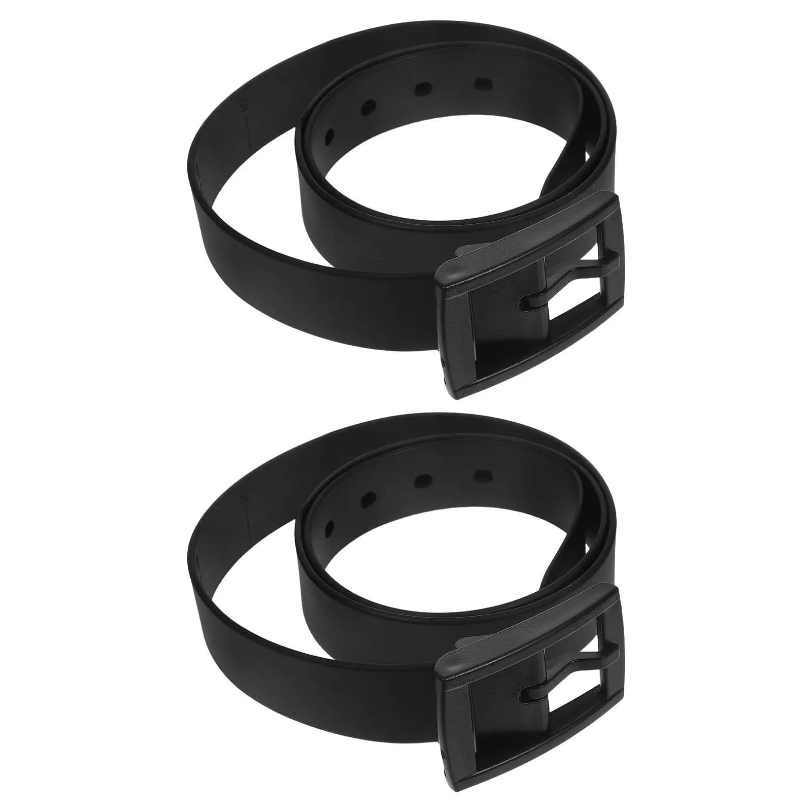2Pcs Silicone Golf Waist Belts Adjustable Waterproof Unisex Sports Belt for Men Women Casual Dress Belt Silicone Wide Waistband