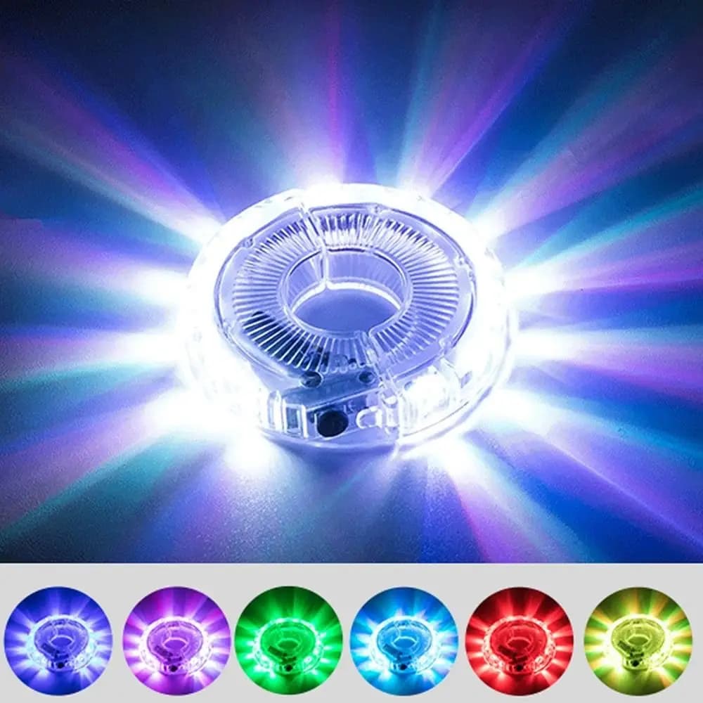 Rainproof LED Bike Wheel Lights 7 Color Changing USB Power Bicycle Wheel Lights Bright Rechargeable Hub Spoke Lights