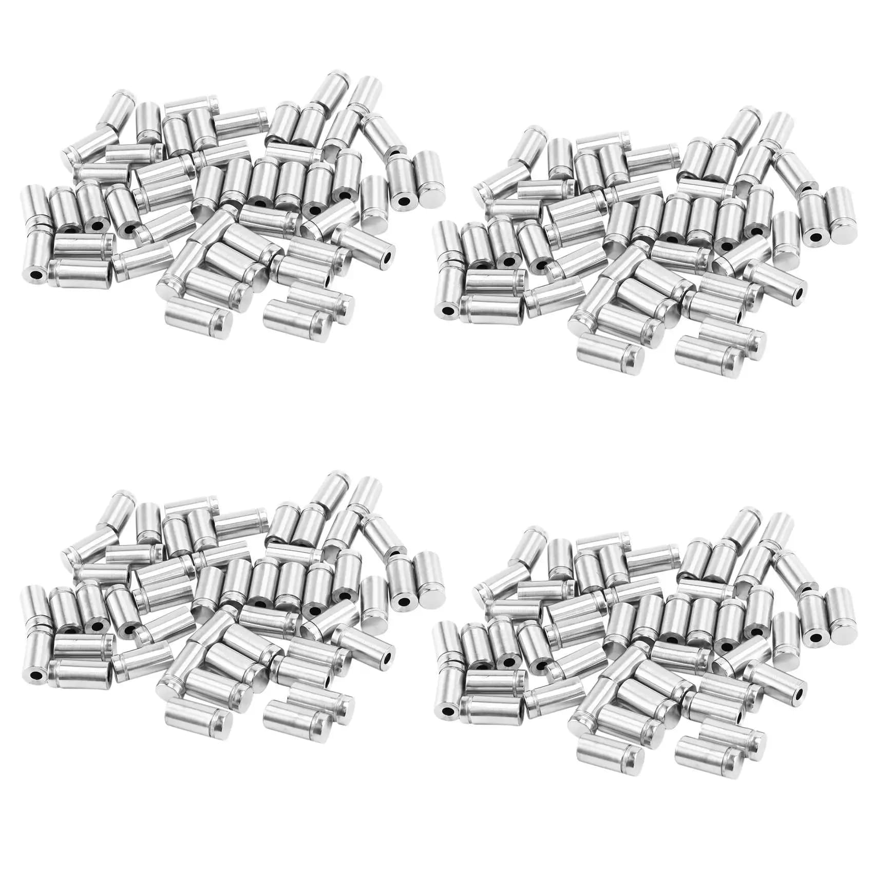A47U 200 Packs Sign Standoff Screws Advertising Screws Stainless Steel Wall Standoff Mounts Glass Acrylic Nail
