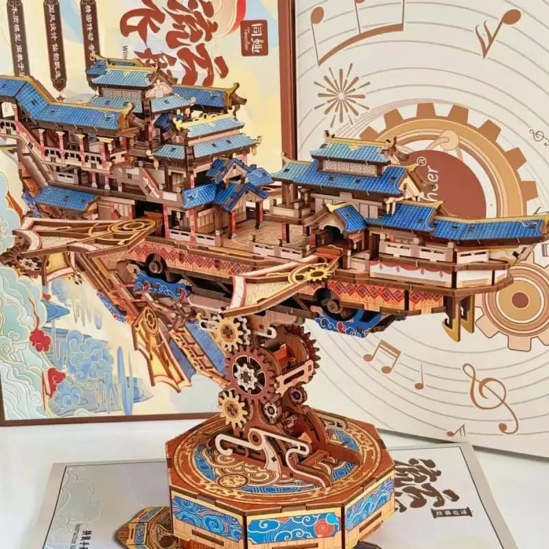Modelli assemblati molto venduti, blocchi a incastro e tenone, puzzle 3D fai da te a vapore, giocattoli fatti a mano, regali di compleanno per ragazzi