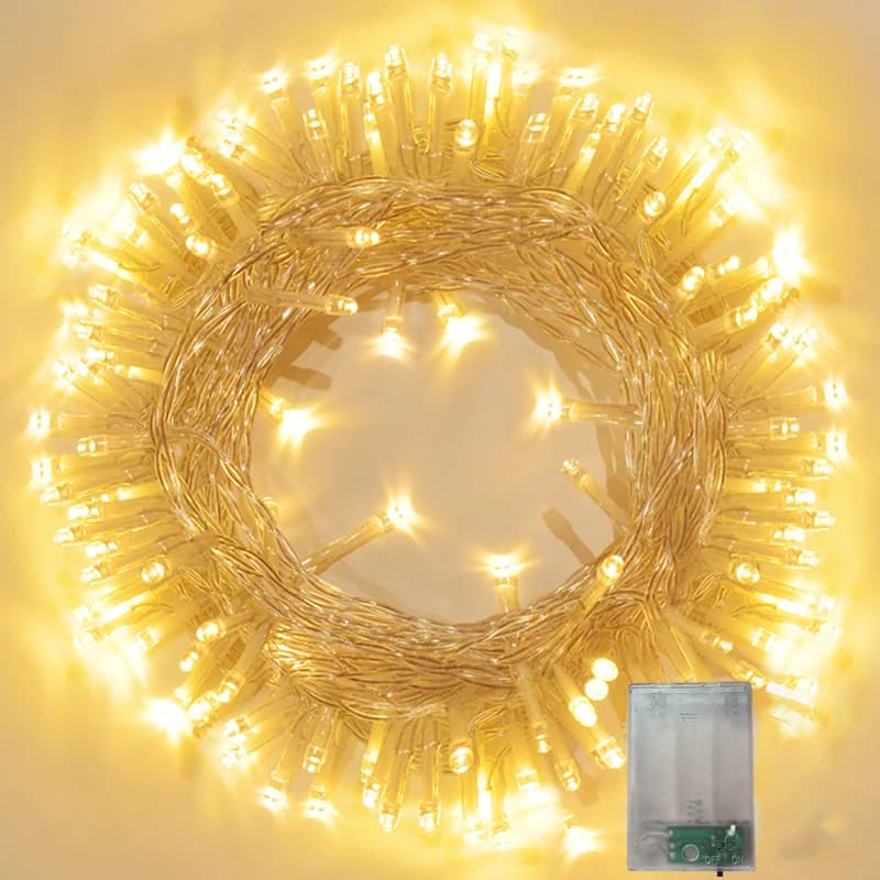 1/3/4/10M LED Fata Ghirlanda Luce Alimentata A Batteria Luci Esterne Impermeabili Stringa Per La Camera Da Letto Festa di Nozze Decorazione del Giardino