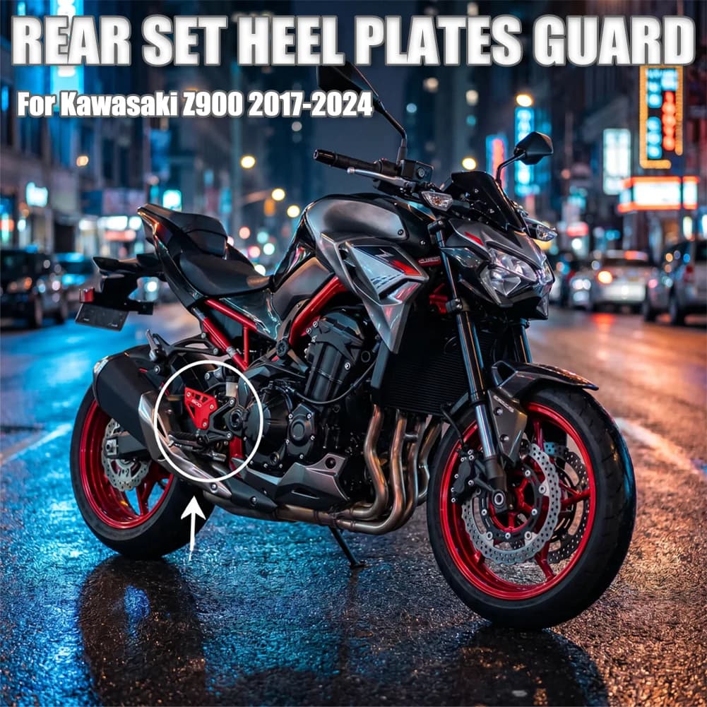 Accessori Moto per KAWASAKI Z900 2017-2024: Protezioni per Poggiapiedi e Copri Tacchette