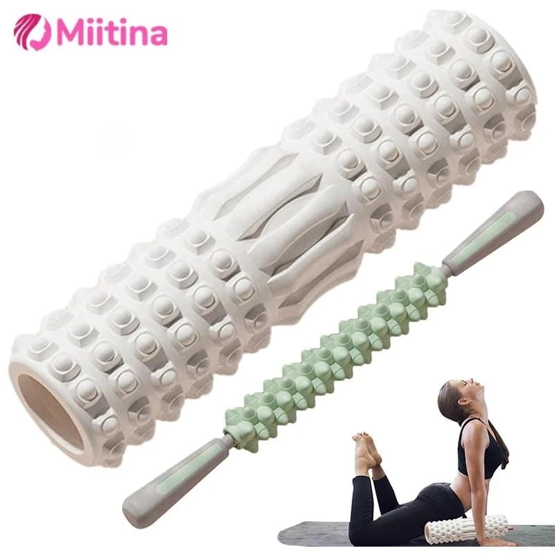Yoga Column 30 cm Gym Fitness Pilates Foam Roller Exercise Back Massage Roller Yoga Mat Fitness equipment at home in the legs and arms
