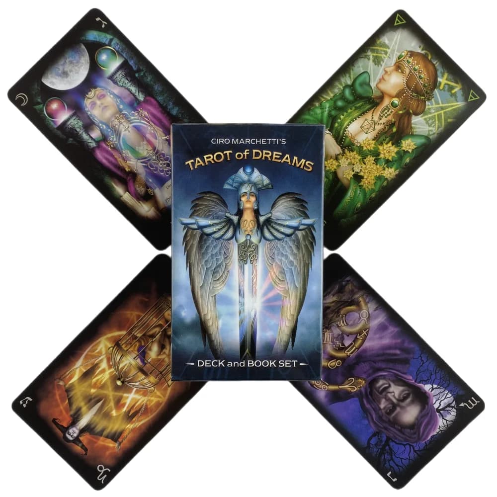 Carte dei tarocchi dei sogni Un mazzo da 83 Oracle English Visions Divination Edition Borad Playing Games