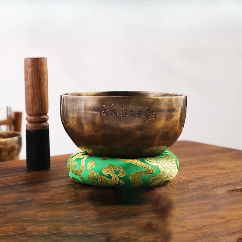 Nepal Full Moon Singing Bowl Meditation Copper Sound Bowl Outdoor Sound Healing Tibetan Buddhism Bowls Handmade Singing Bowls