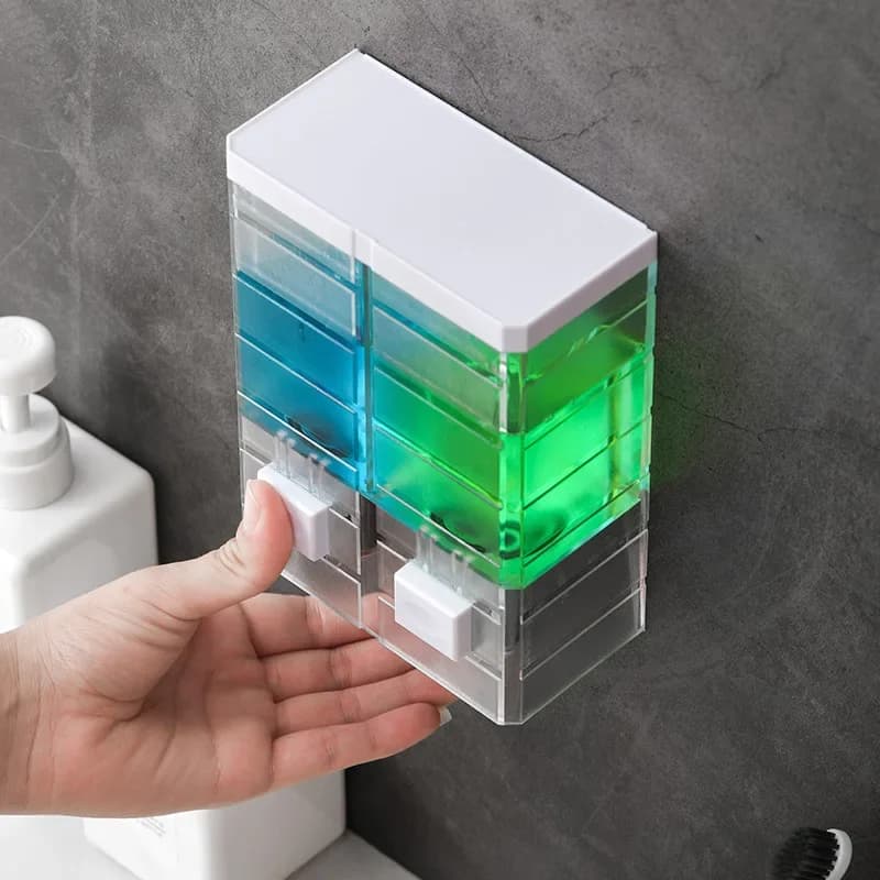 Dispenser di sapone moderno a parete Touchless Cucina Bagno Nessun adesivo di perforazione