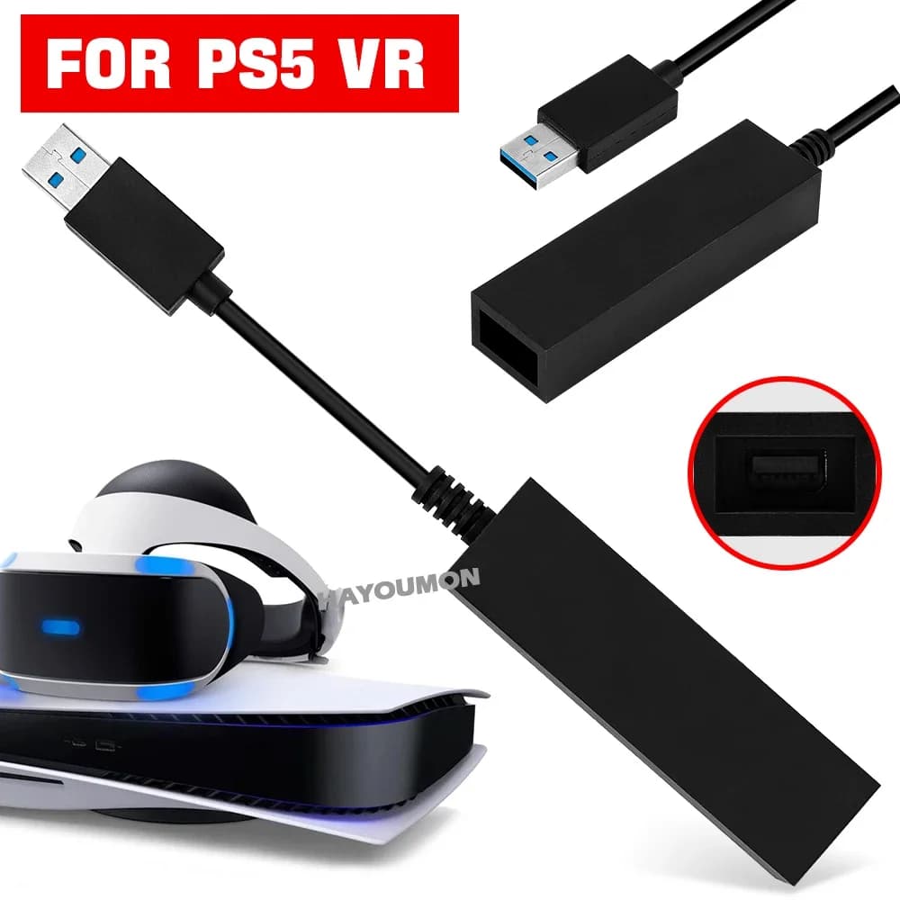 Nuovo Adattatore per Mini Fotocamera PS VR 2026 per Giocare con PS VR su PS5 PS4, Cavo Adattatore Convertitore da PSVR a PS5, Accessori per Gaming