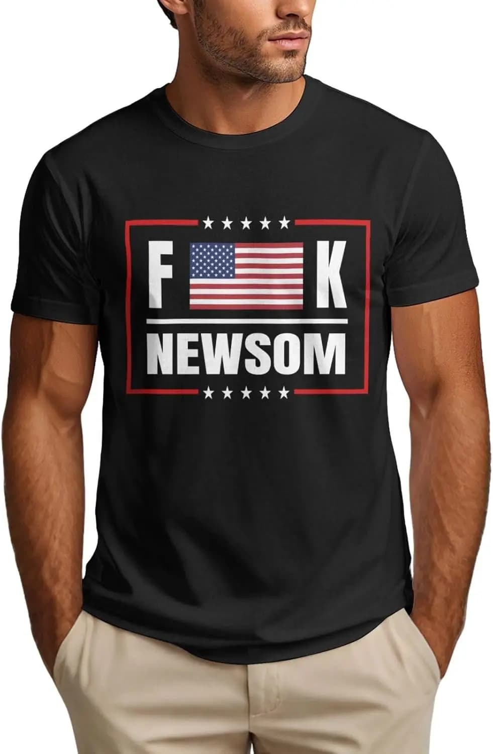 Maglietta Gavin Newsom Sucks Shirt Anti FCK Newsom da uomo