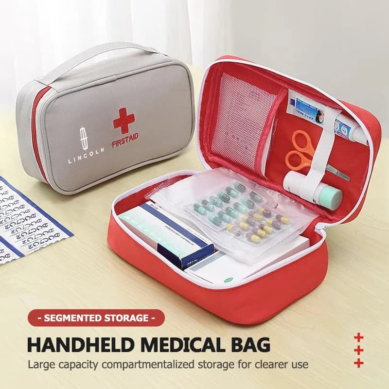 Borsa portatile per kit di pronto soccorso Borsa per medicinali di emergenza medica per Lincoln Mondeo MKZ MKX Aviator Navigator Continental Corsa