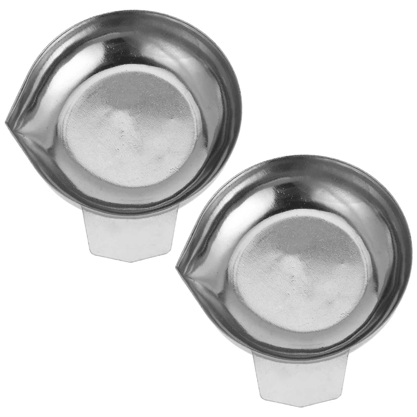2Pcs Diamond Weighing Tray Mini Stainless Steel Anti-Rust Reusable Scale Tray for Kitchen Food Weighing Home Supply