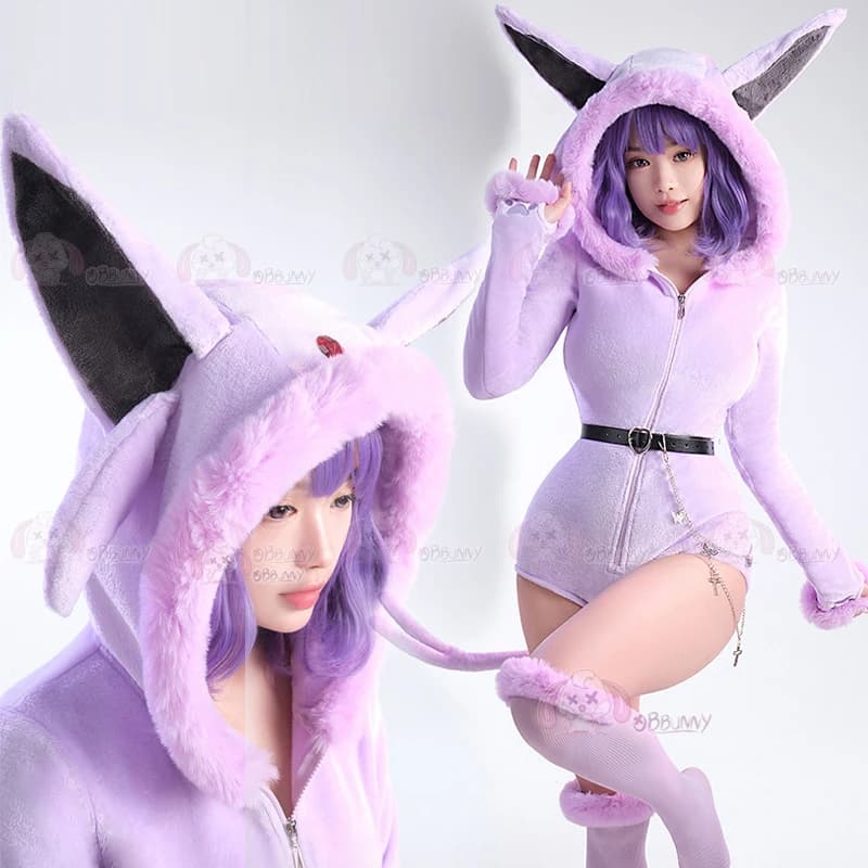 Originale Spice Girl Dolce Fresco Simpatico Cartone Animato Morbido Moe Viola Cosplay Abbigliamento Ragazza Carino Morbido Peluche Famiglia Siamese per Le Donne