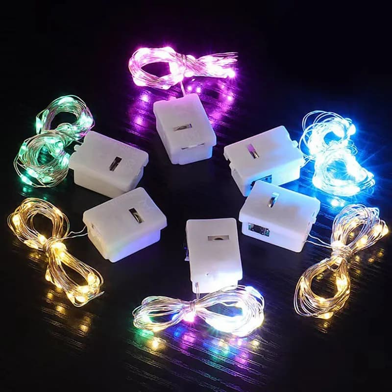 500 pezzi 3M luci a stringa LED atmosfera piccola luce colorata alimentata a batteria luce fata per l'arredamento del festival della stanza all'aperto di Natale