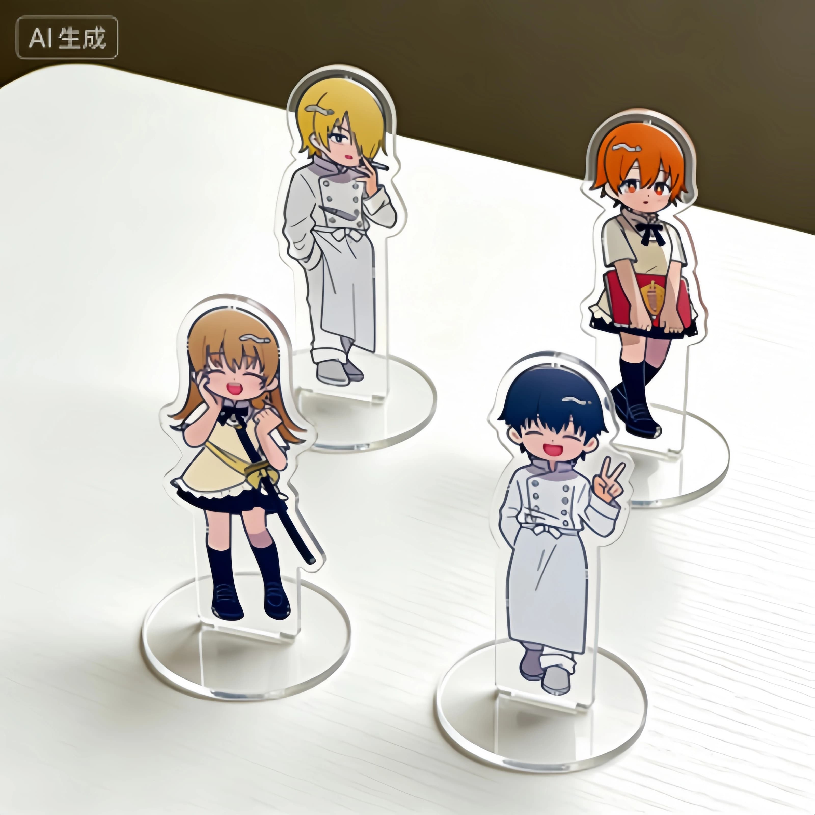 Wagnaria!! Portachiavi Anime in Acrilico, Modellini Espositivi, Decorazioni da Scrivania per Cosplay, Regali per Fan, 10m