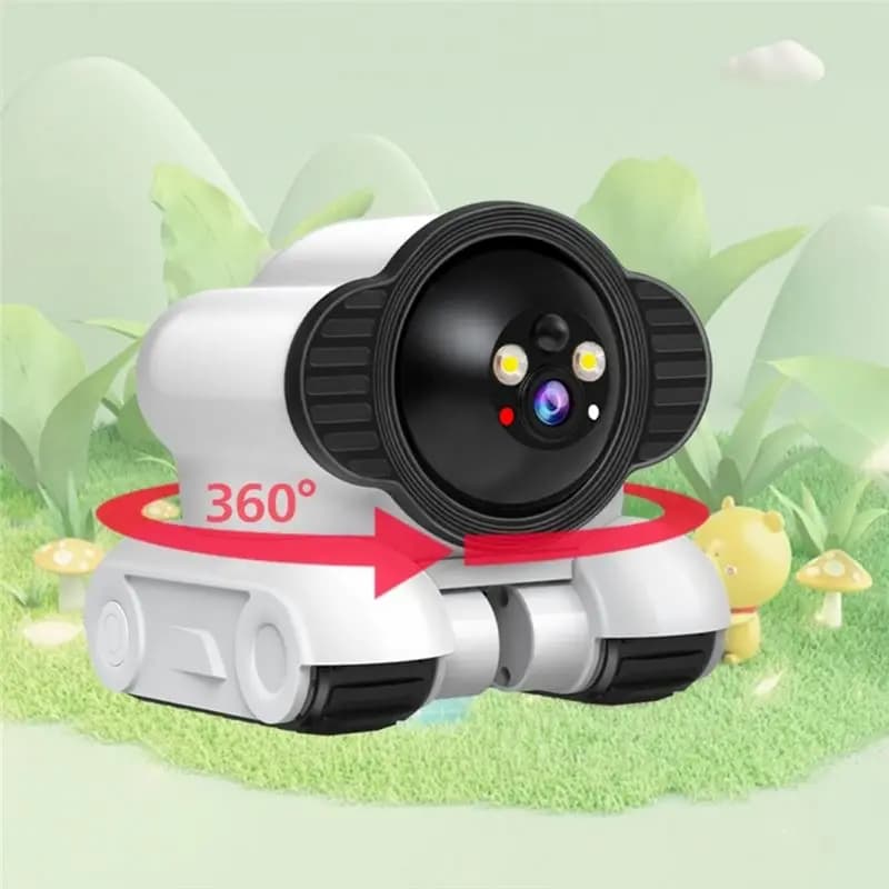 [LXYA68Z!] Wifi Enabled 1080P Dual Lens Security Camera 2 Way Audio Baby Monitor With APP Control For Baby/Elder Dog/Pet