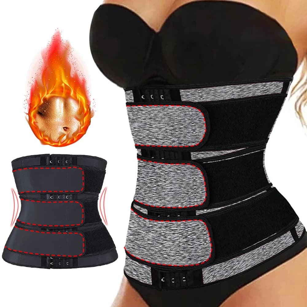Supporto per la vita da donna Fitness Cinture di supporto per la schiena per la vita Sauna Corsetti per il sudore Trainer Trimmer per la pancia Protezione sportiva addominale