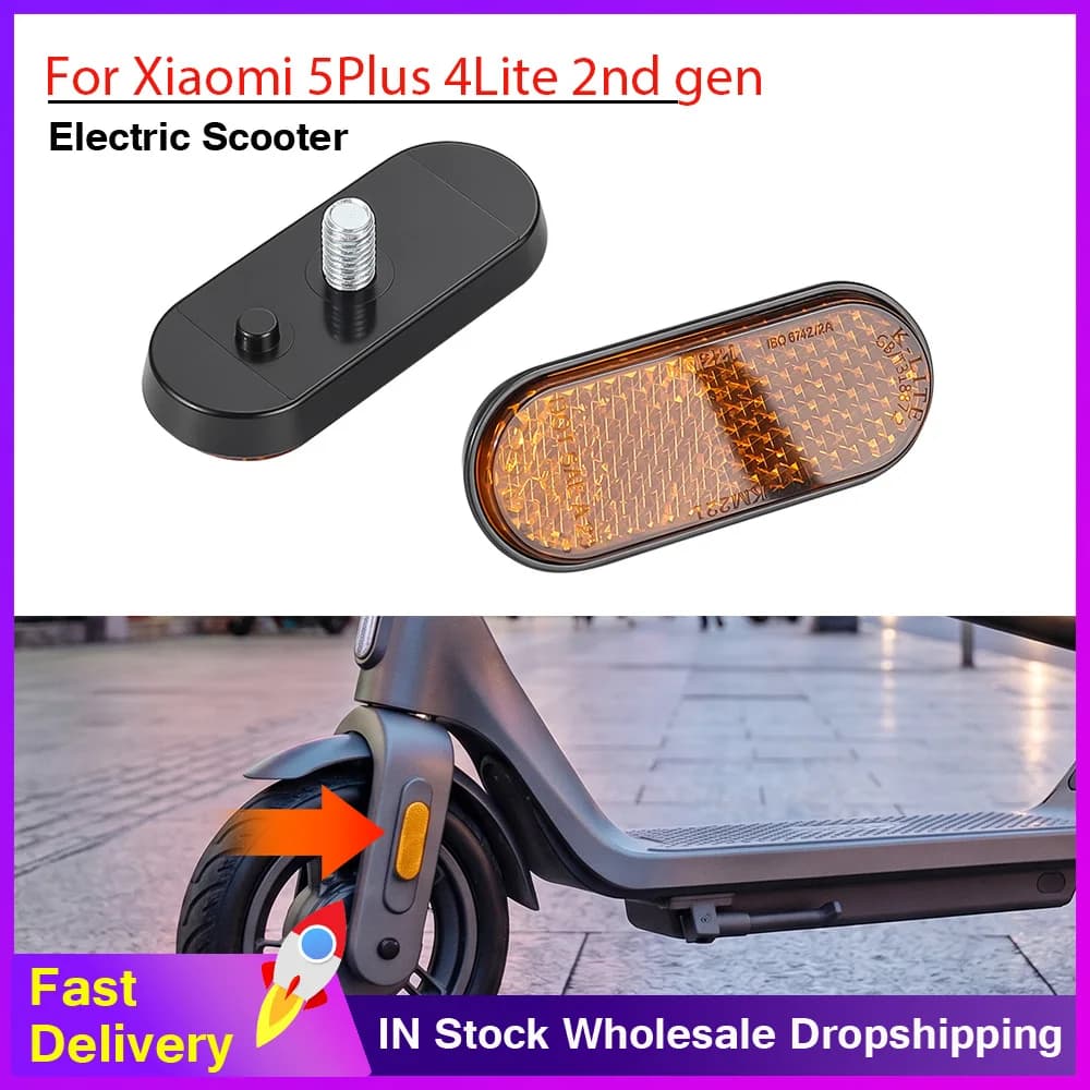 Electric Scooter Left Right Reflective Strips For Xiaomi 5 Plus 4Lite 2nd gen Kickscooter Front Fork Safety Reflector Strip Part