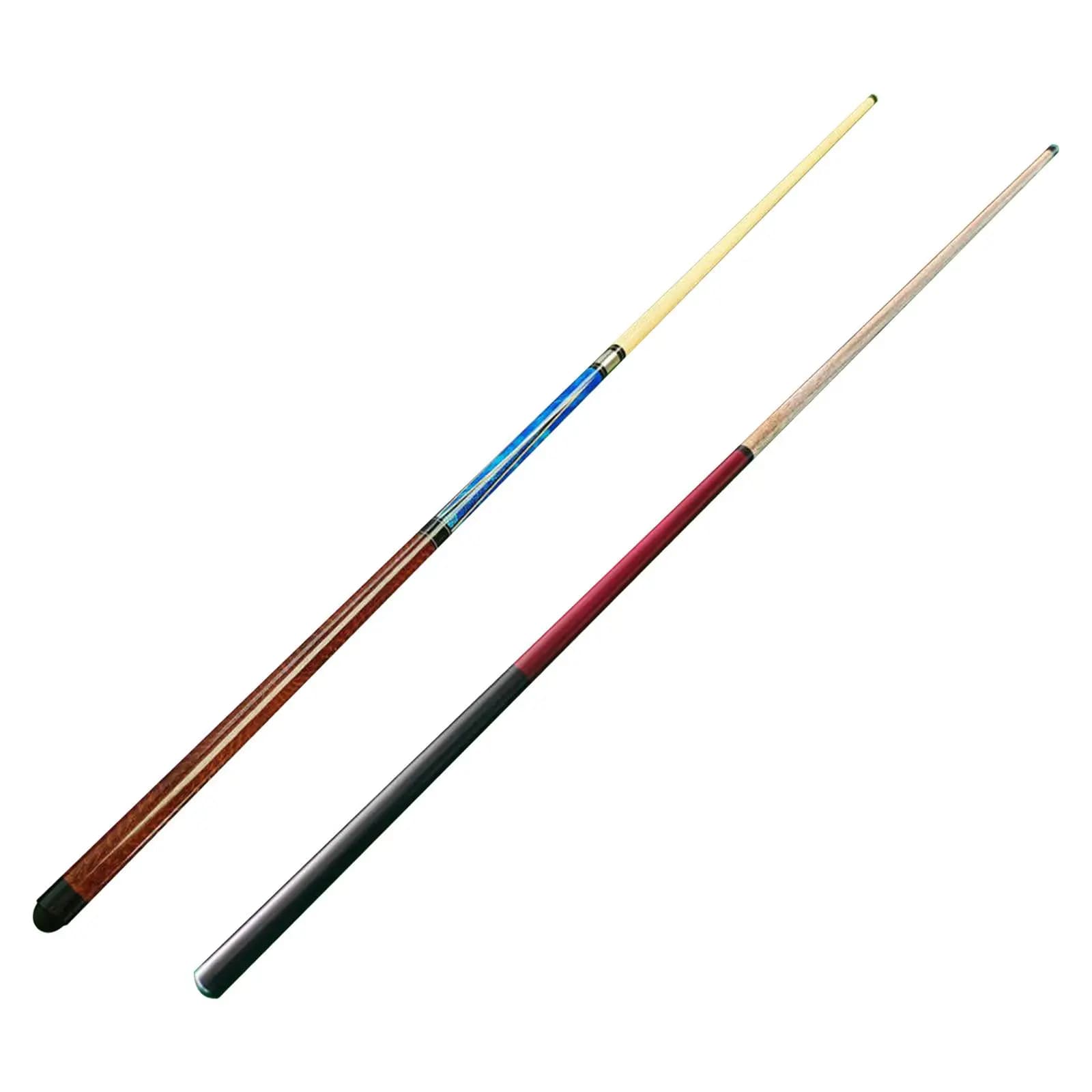 Stecca da biliardo in legno da 13.8mm con punta grande da allenamento portatile da 1.43M bastone da biliardo bastone da biliardo per pratica di gioco Cue Bar principianti adulto