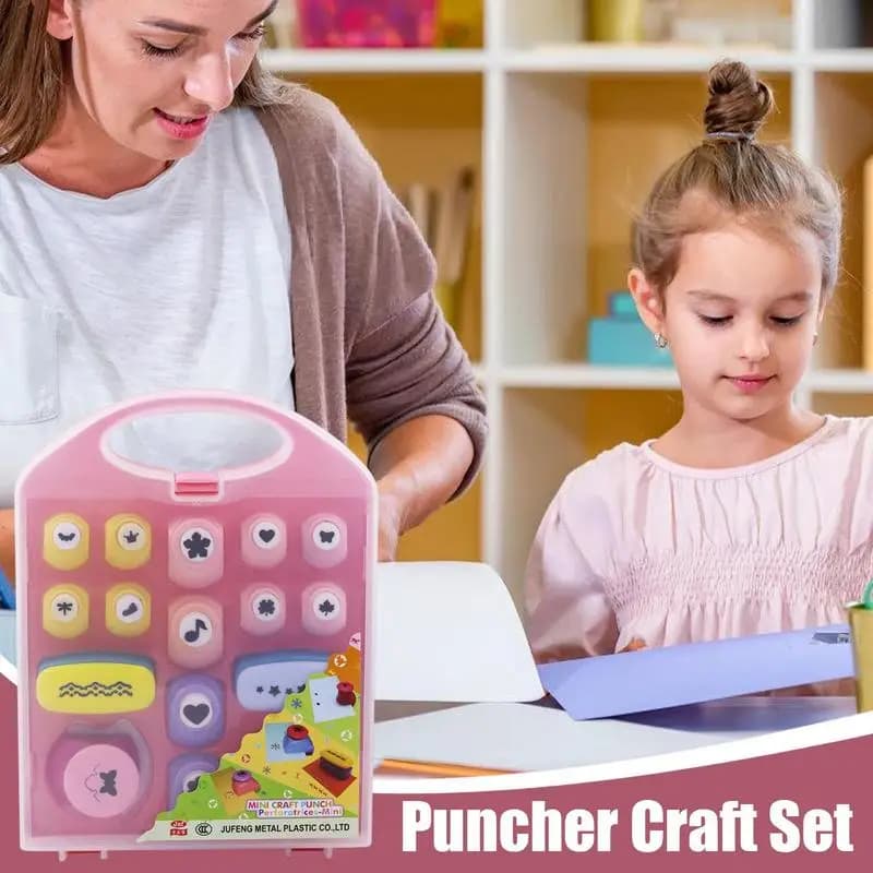 Punches For Paper Crafts 3D Crafting Punch Kit Educational Embossing Machine Lightweight Scrapbook Paper Punchers For Greeting