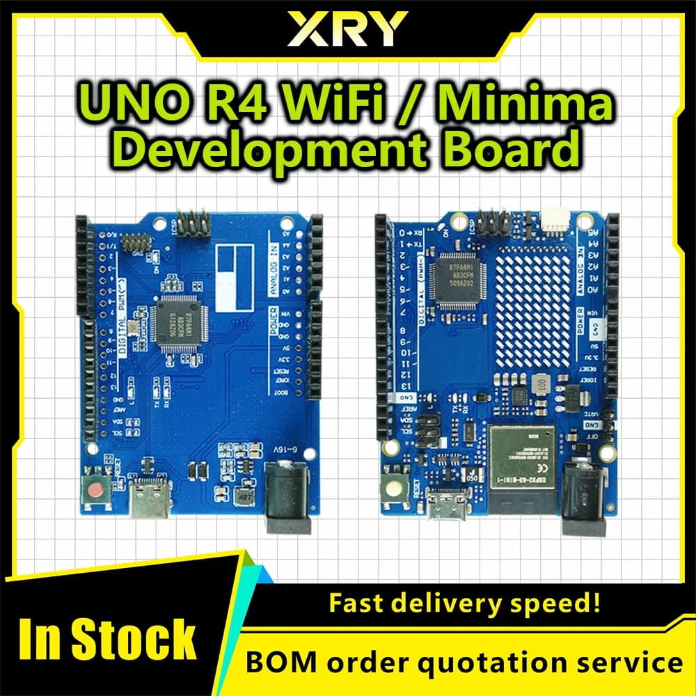 XRY UNO R4 minima TYPE-C WIFI Development Board Module Improved Version Compatible Official Motherboard For Arduino