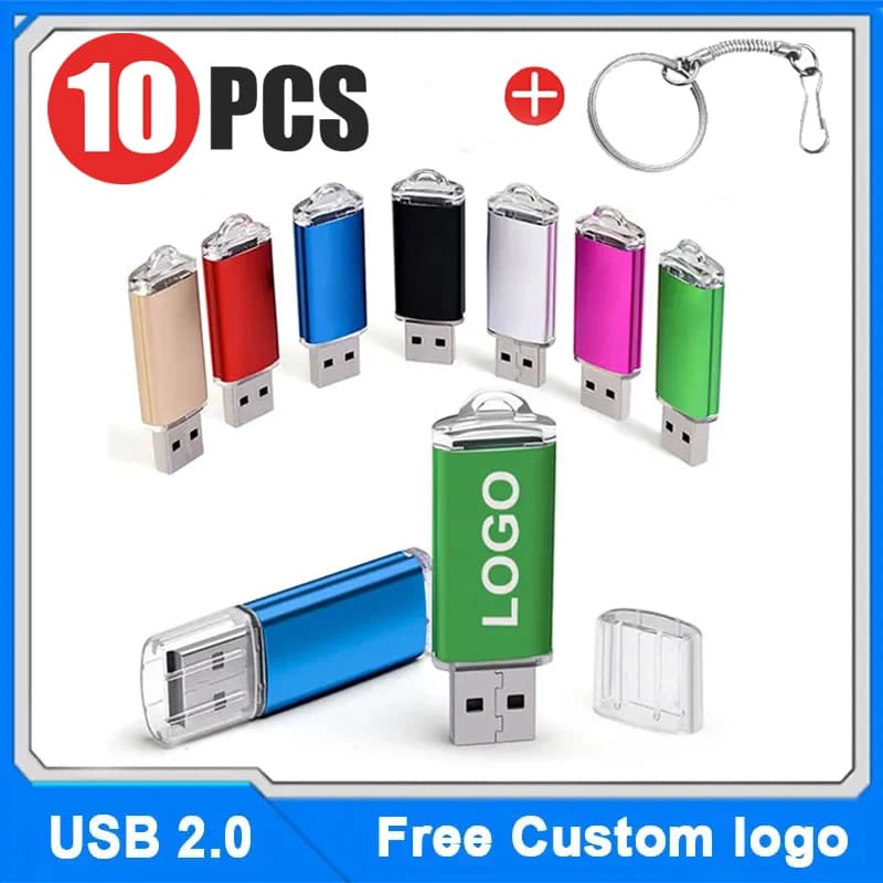 10 PZ/All'ingrosso Logo Personalizzato Gratuito Chiavetta USB Pen Drive Typec A USB 1 GB 2 GB 4 GB 8 GB 16 GB 32 GB 64 GB 128 GB di Memoria Flash disco