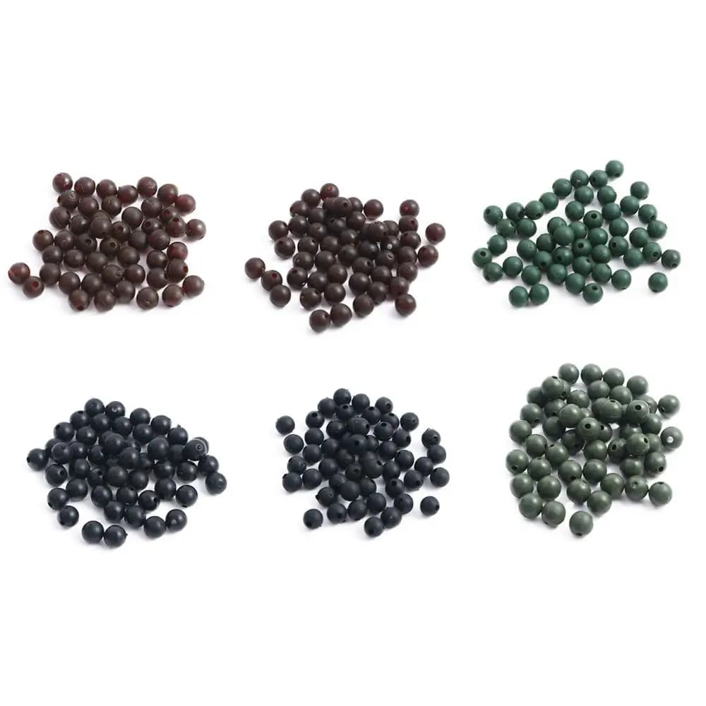 Paraurti fagioli pesca Soft Bead Bobber Stopper Float Line Set Space Bean fagioli Anti-avvolgimento Bead Stopper Fishing Beads Stopper