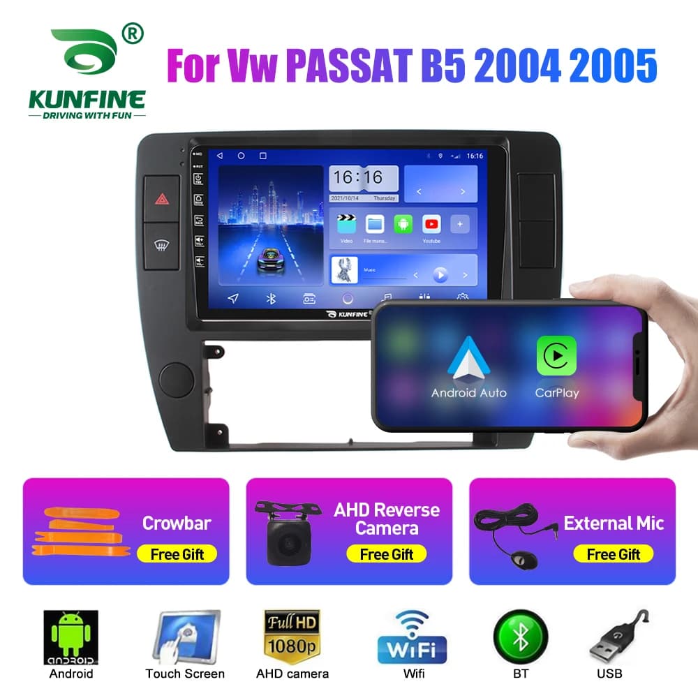 2Din Android Autoradio Per Vw PASSAT B5 2004 2005 Audio Lettore Multimediale Carplay Navigazione GPS Stereo Android Auto Wifi