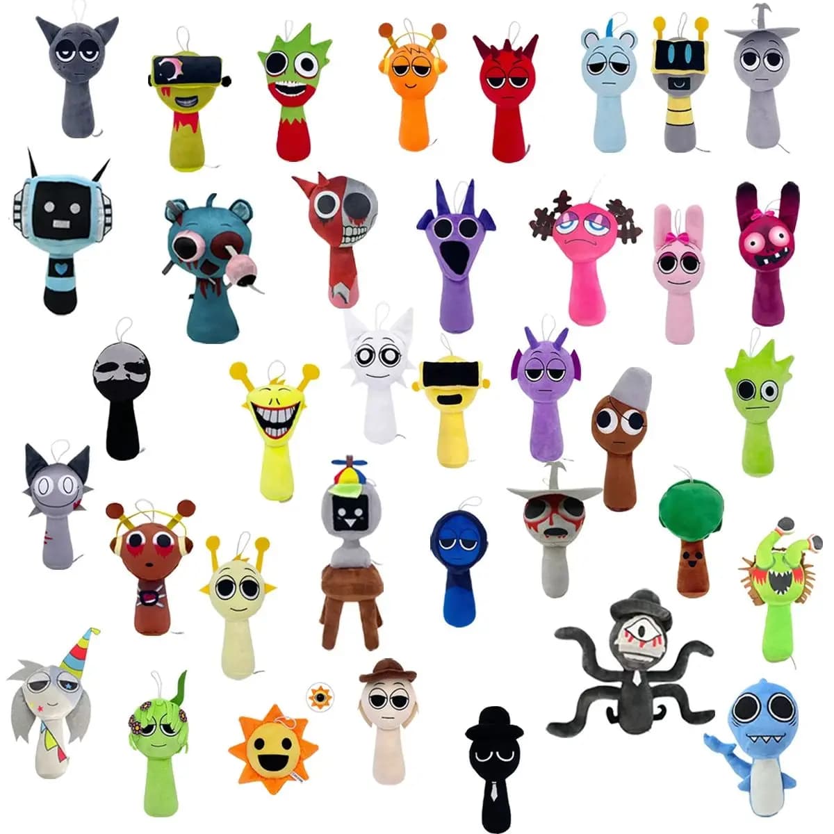Sprunki giocattoli di peluche gioco horror giocattoli cartone animato carino morbido cuscino di pezza per il regalo di compleanno del capretto farcito bambini vacanza bambole presenti