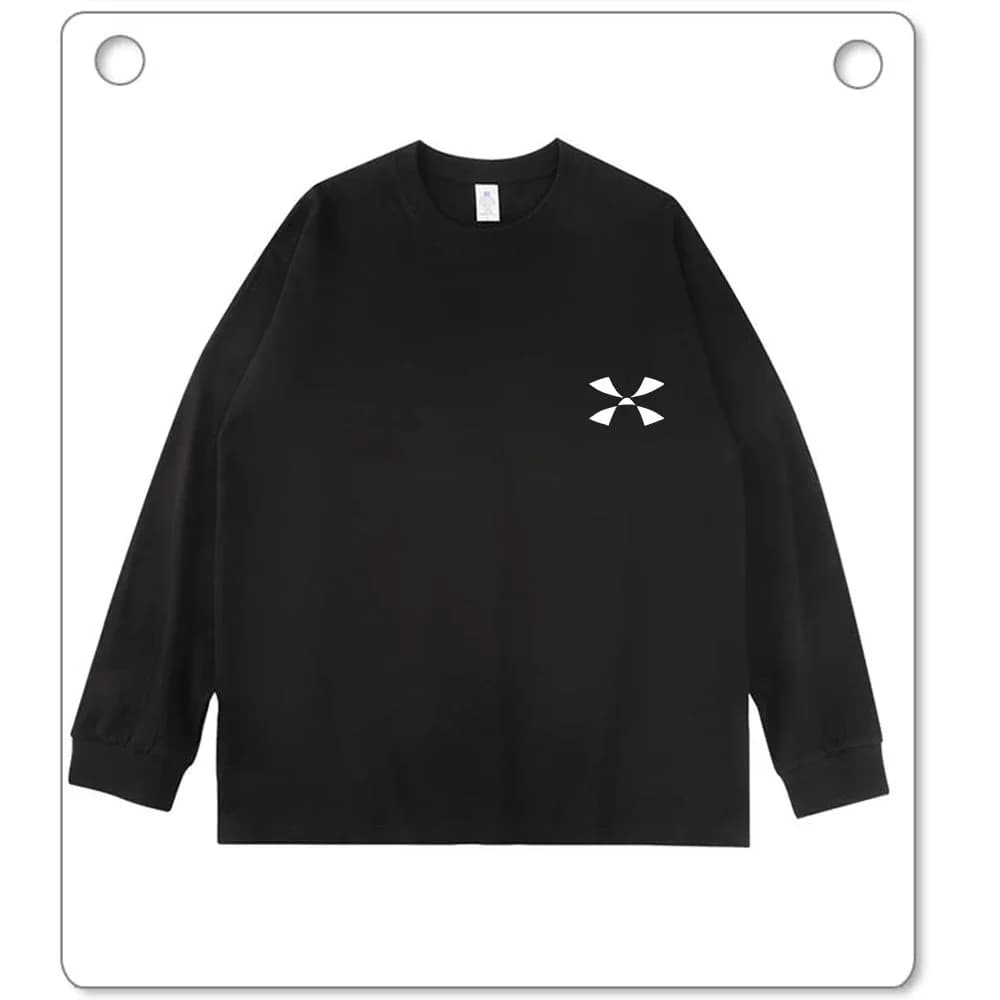 100% Cotton Long Sleeve T-Shirt Men Solid Basic Crew Neck Soft Casual Top
