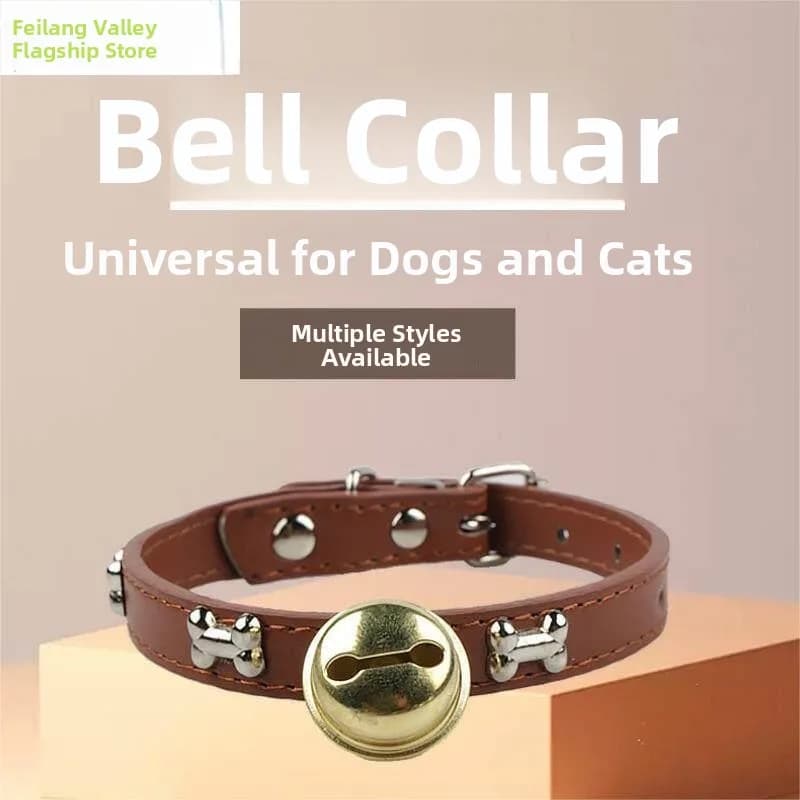 Collare con Campanello per Cani, Super Sonoro, per Cani Piccoli e Medi, Collana per Teddy, Campanello in Rame, Accessori per Cani, Articoli per Animali Domestici / Guinzagli per Cani