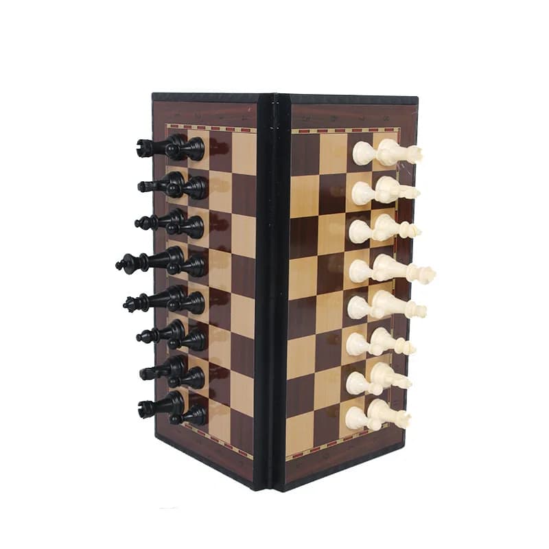 19/24/29CM Set di scacchi colore magnetico gioco da tavolo Puzzle grande scacchiera portatile pieghevole da viaggio giocattolo regalo essenziale per i bambini