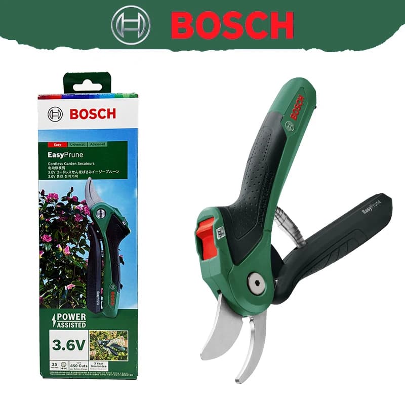 Bosch 3.6V Cordless Smart Pruning Shears Rechargeable Garden Fruit Tree Secateurs Floral Electric Pruner Machine Easy Prune