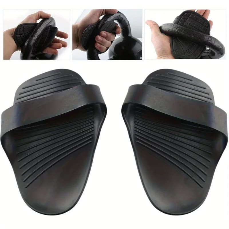 2pcs Heavy-Duty Non-Slip Grip Pads - Anti-Slip Workout Gloves with Textured Surface, Durable Silicone Gym Grips for Barbell