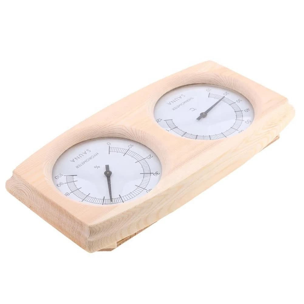 Termoigrometro per Sauna in Legno, Termoigrometro Meccanico, Accessori per Sauna, Termometro per Sauna