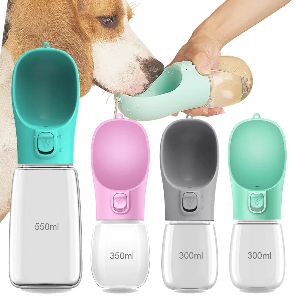 Borraccia per cani e gatti, ciotola per l'acqua, contenitore da viaggio anti-perdita per cuccioli, ideale per Pug, Chihuahua, Labrador