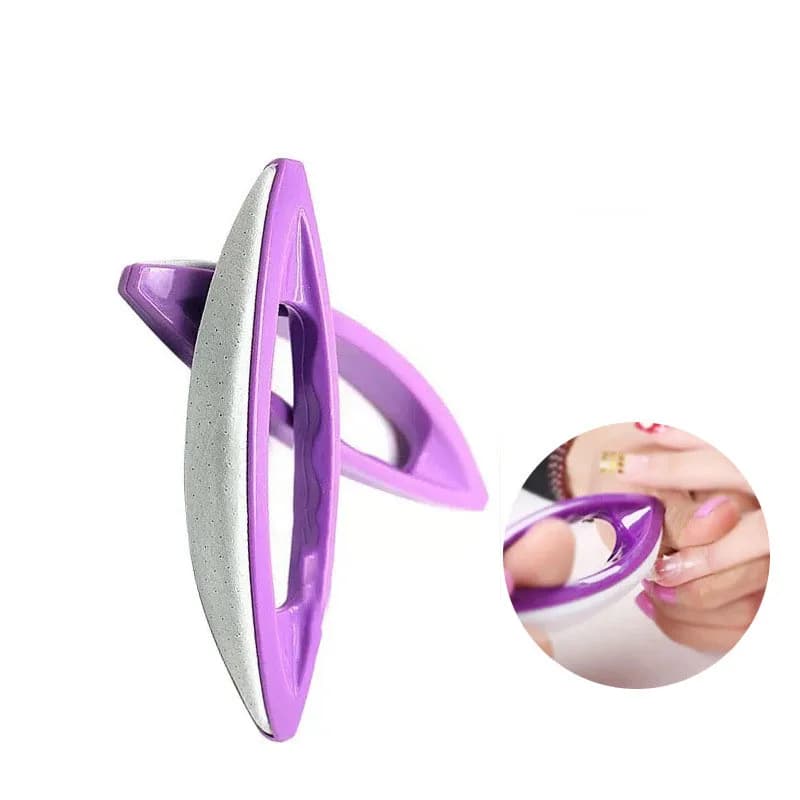 Top Nail Viola Pelle di Pecora pennello Unghie artistiche Abrasivo di Lucidatura Lime Buffer Strumenti Fai Da Te Per Le Unghie