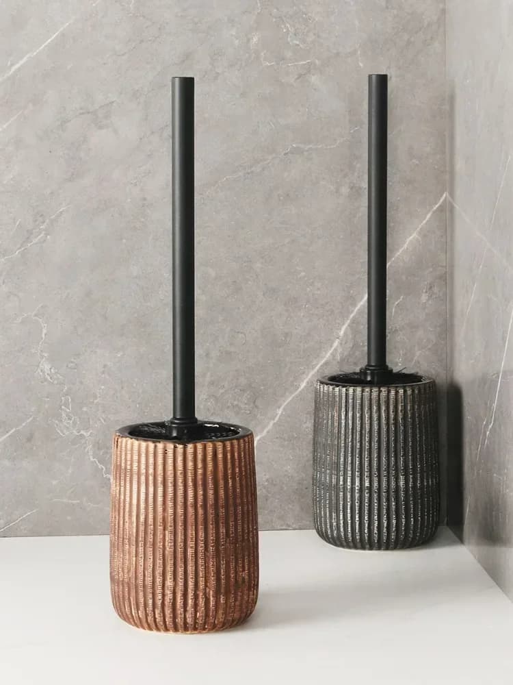 Nordic vintage ceramic toilet brush Household hotel toilet Long Brush Handle no Dead Angle Cleaning Bathroom Accessories