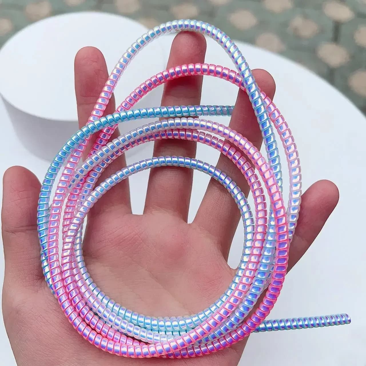 Avvolgitore di protezione per cavo da 1,5 m per cavo dati di ricarica USB Copertura di protezione del cavo Proteggi, organizzatore di cavi di protezione del cavo dati