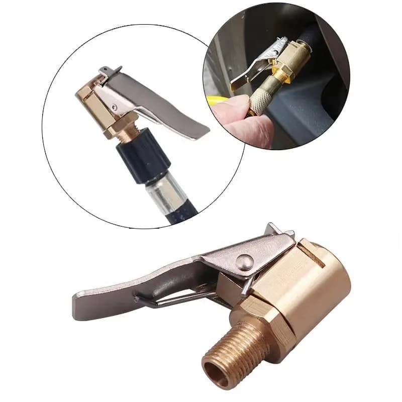 1/2/3/4/5 Pezzi Connettore Rapido per Valvola Gonfiagomme Auto, Accessori per Pompa Gonfiagomme
