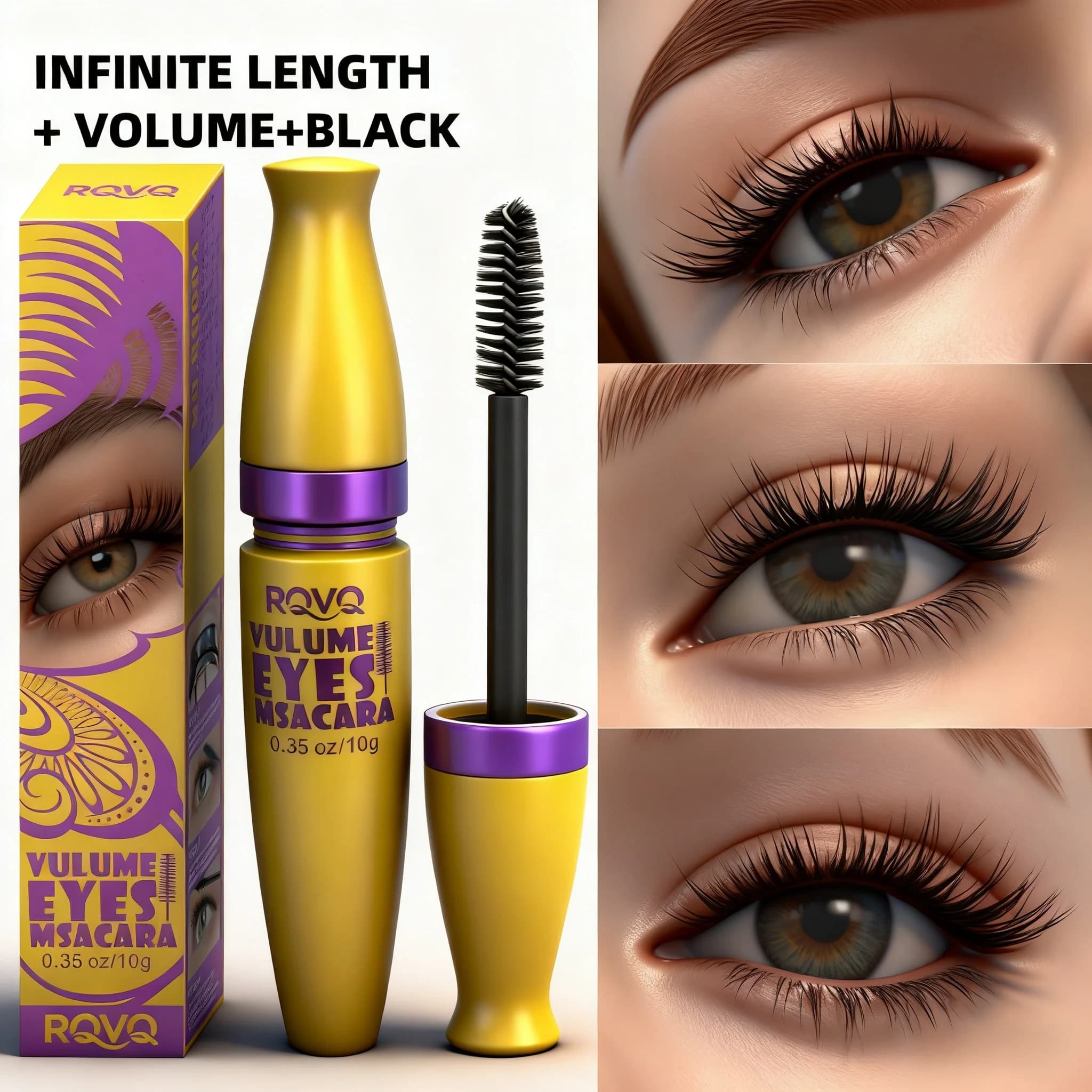 Mascara arricciacapelli Facile da impostare Impermeabile Resistente al sudore Smooth Volumizzante