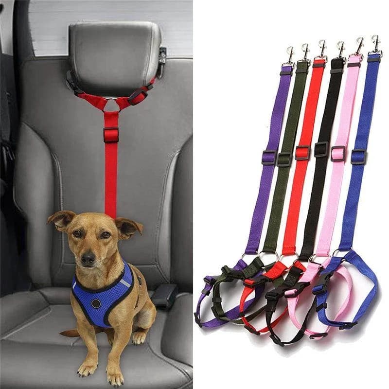 Guinzaglio Regolabile per Animali Domestici da Auto, Corda di Sicurezza per Cani, Corda di Traino per Veicoli, Materiale Durevole Anti-Morso, Estensibile, Specifiche Standard