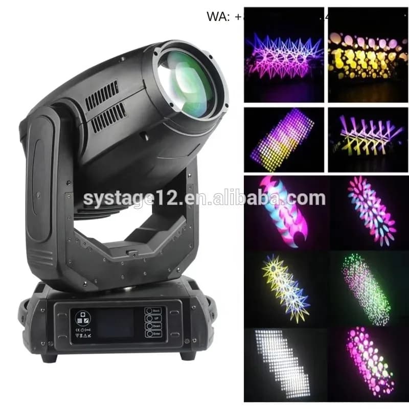 280W RGBW Matrix Moving Head Spotlight Double Wheel Prism Stage Lamp for Disco KTV Music Live Performance