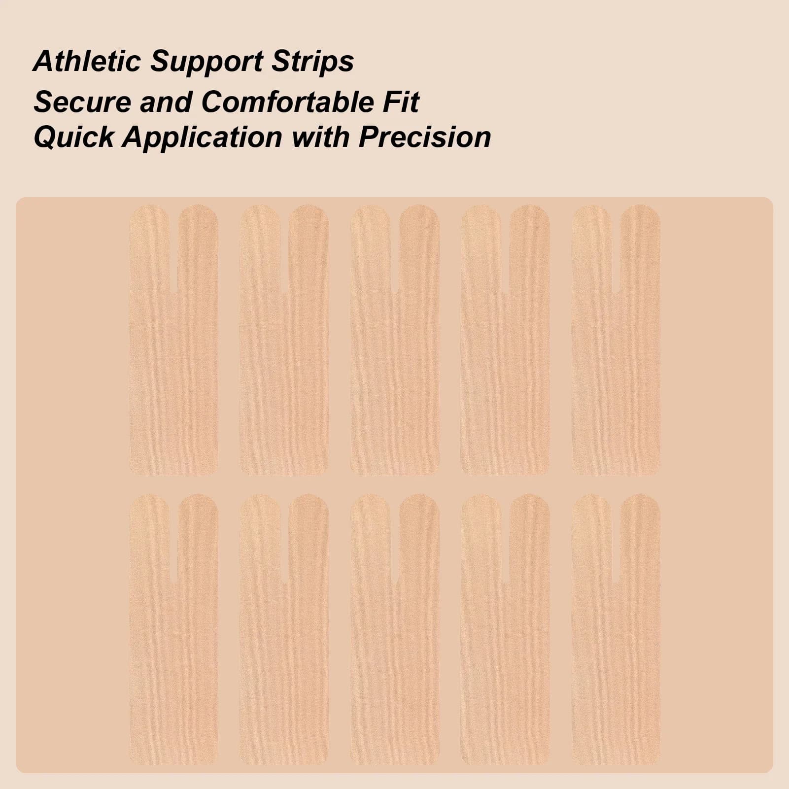 Nastro kinesiologico per caviglia 10 pezzi Supporto muscolare atletico Strisce di protezione per caviglia per corsa Escursionismo Sport Salto Giocare