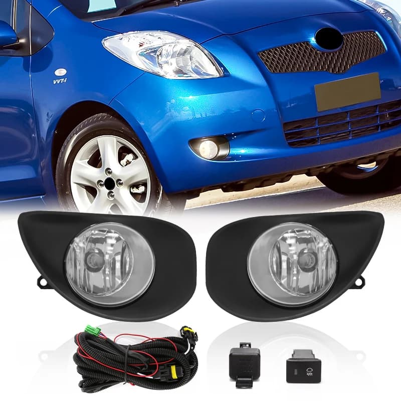 Per Toyota Yaris 2006 2007 2008 Car Led fendinebbia alogena guida paraurti lampada luce di marcia diurna DRL Daylight Wires Covers