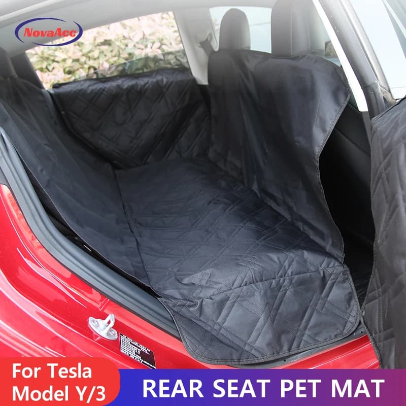 Back Seat Dog Covers Dog Car Seat for Tesla Model Y 3 2021-2024 Waterproof Pet Seat Car Accessories