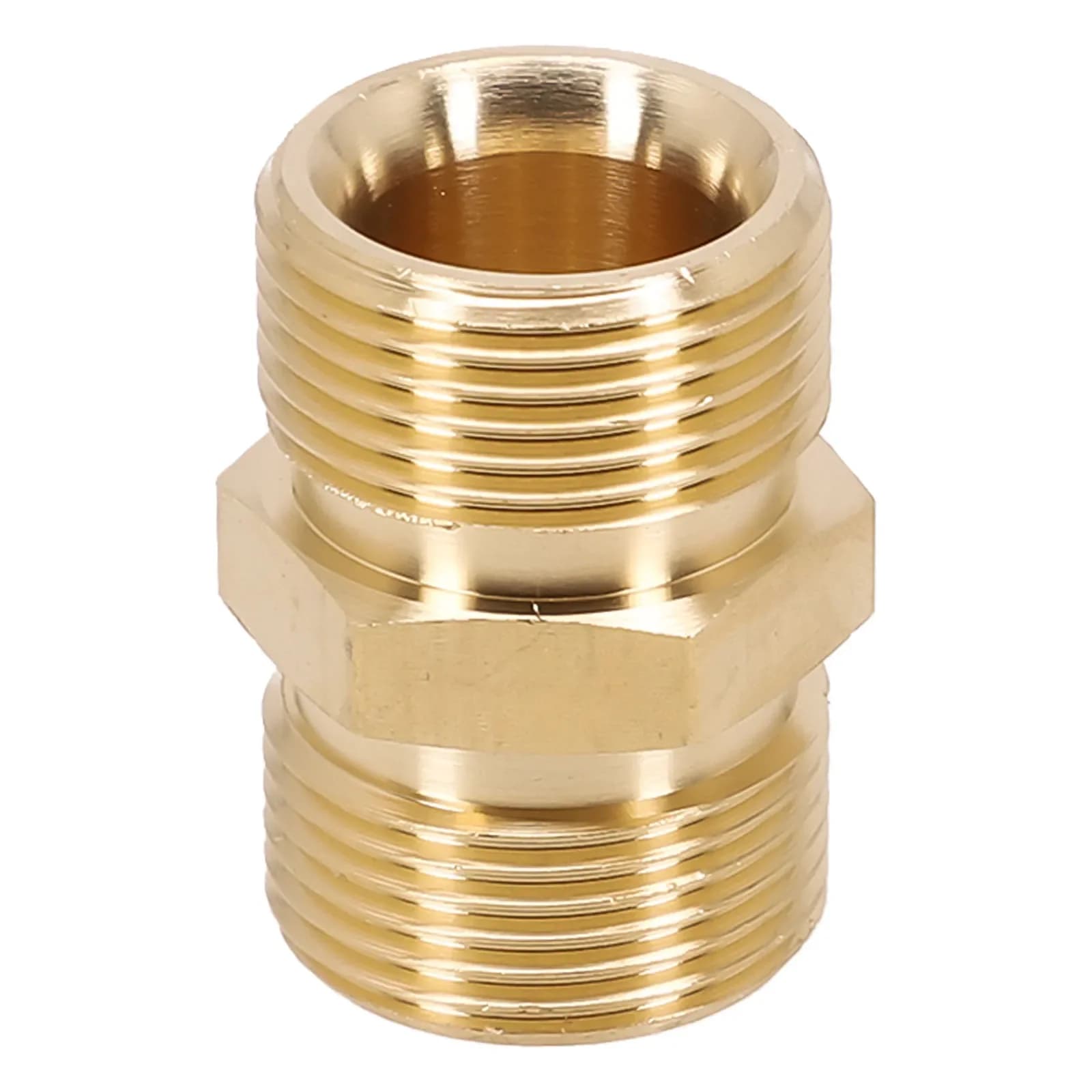 1pc M22 14/15mm Male Thread Female Hose Coupler Adaptor High Pressure Washer Hose Extension Connector Adapter Copper