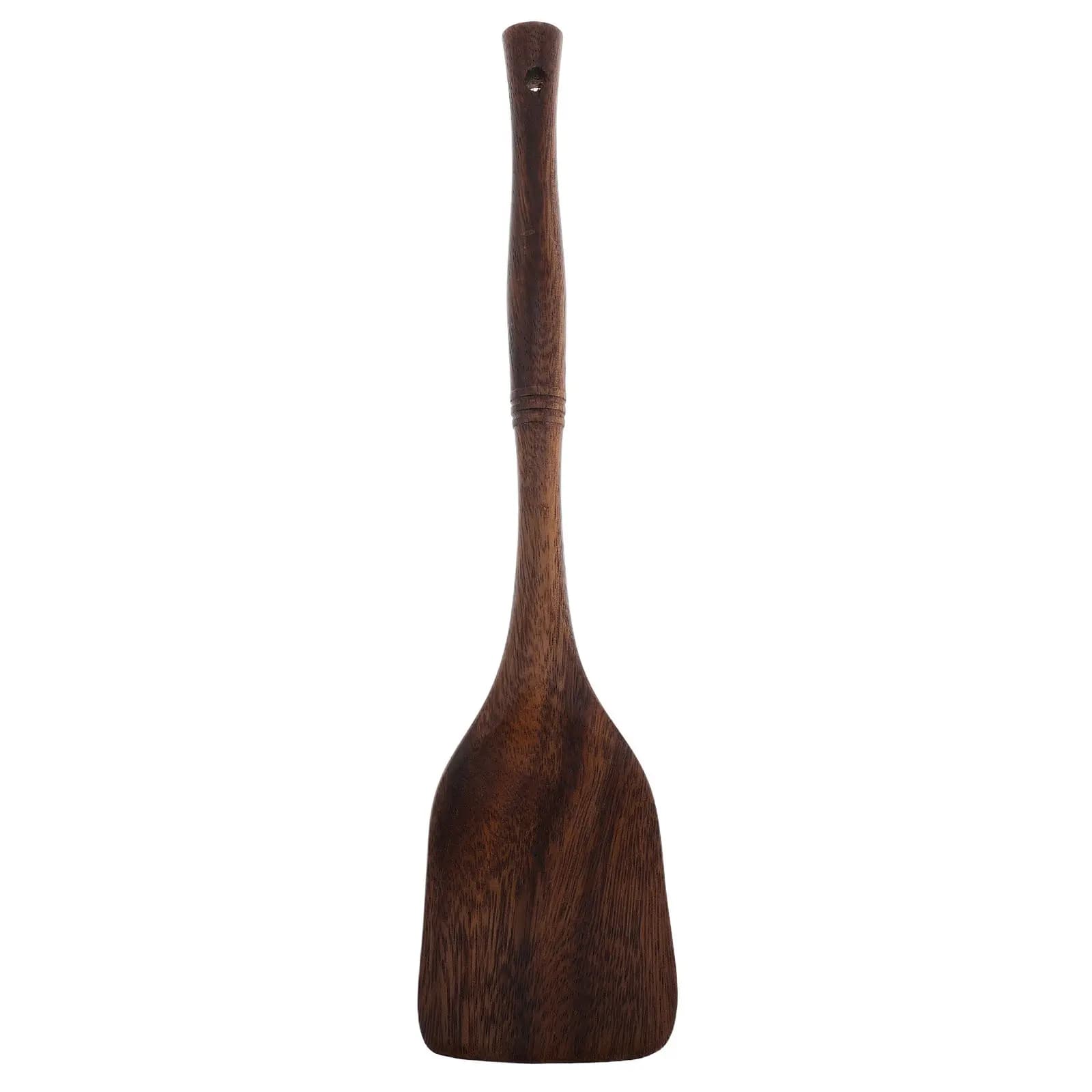 Wooden Cooking Spatula Long Handle Natural Acacia Wood Flat Turner for Non Stick Pans Stir Fry Frying Hotpot Camping Kitchen