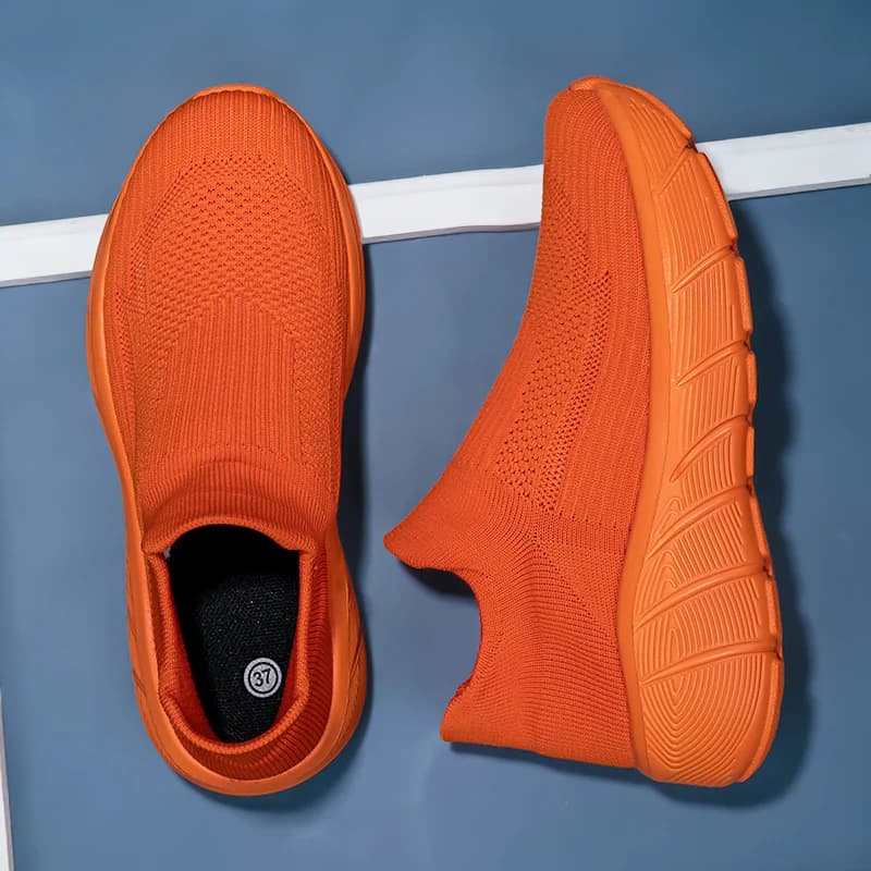 Breathable Mesh Shoes for Women Men Light Elastic Casual Sneakers Trendy Versatile Style Platform Footwear for Jogging Traveling