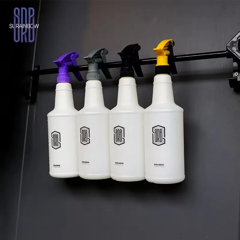 Bottiglia spray cilindrica per nebulizzazione d'acqua ultrafine per auto HDPE Spray resistente agli agenti chimici Annaffiatoio per lavaggio automatico, bottiglia spray resistente