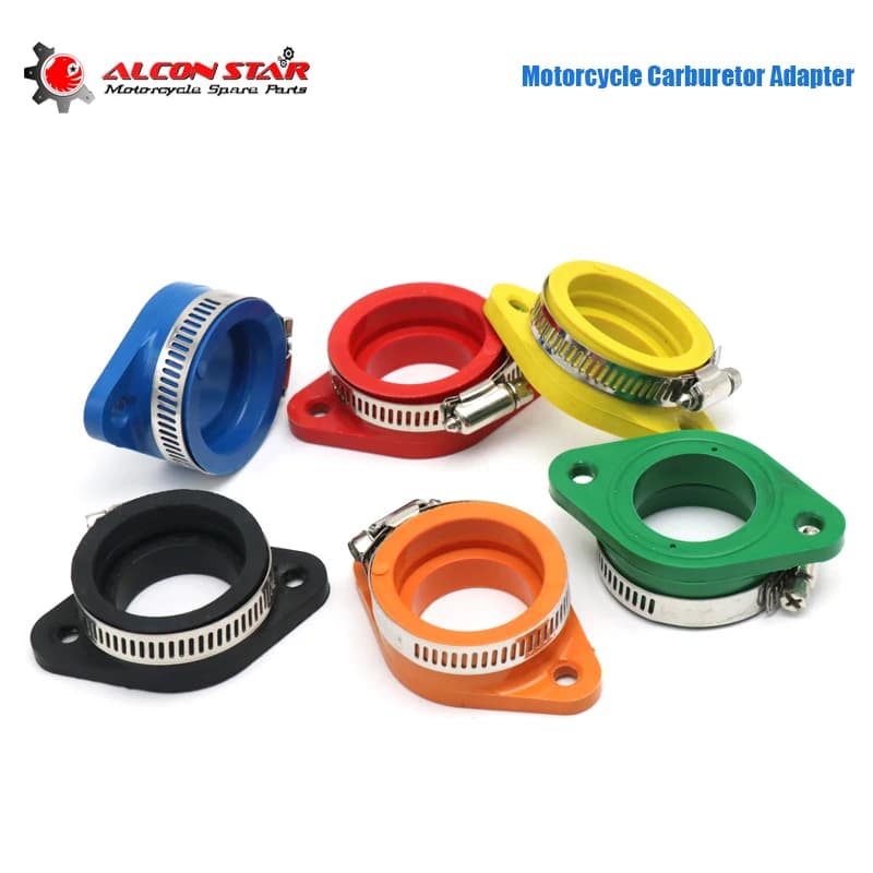 Alconstar Moto Carburatore Giunto di Aspirazione Regolatore Interfaccia Carb Adattatore Adatto Su PWK 21-34mm Carburatore UTV ATV Pit Dirt Bike